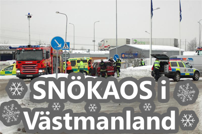snokaos Snökaos i Västmanland