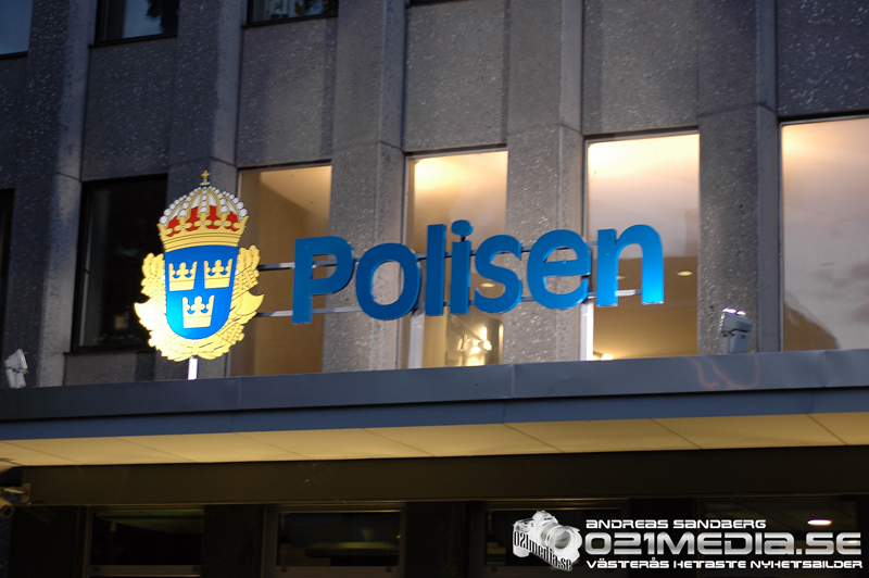 Polishusets entré. FOTO: Andréas Sandberg - 021media.se/ARKIVBILD