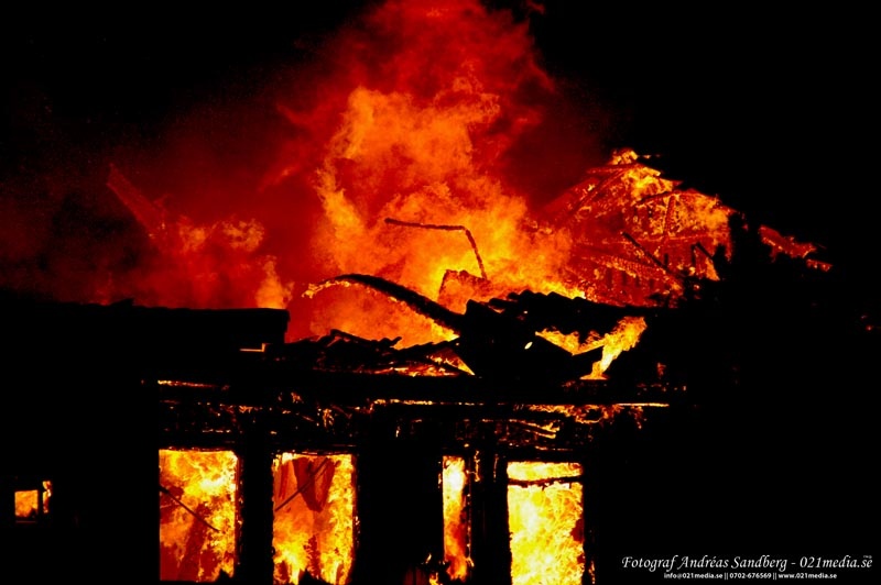 Brand i byggnad/ARKIVBILD Foto: Andréas Sandberg - 021media.se