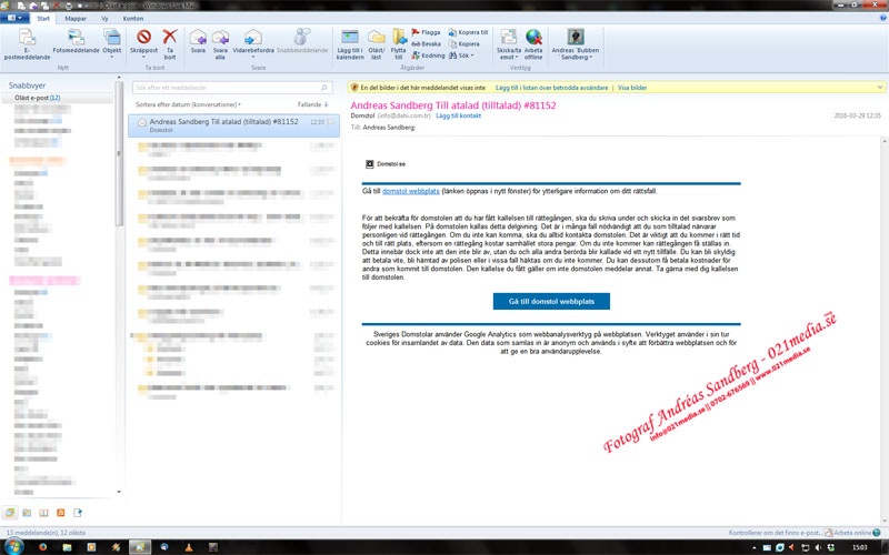 Så här ser bluffmailet ut